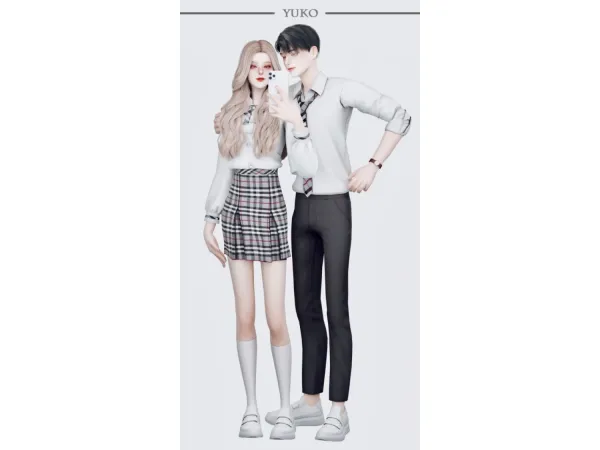 Alpha [Yuko] Uniforms Set - The Sims 4 Custom Content