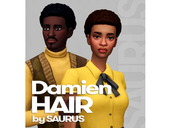 Mix Damien Hairs by Saurus - The Sims 4 Custom Content