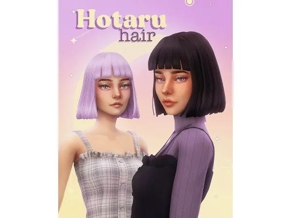 Maxis Match Hotaru hair - The Sims 4 Custom Content