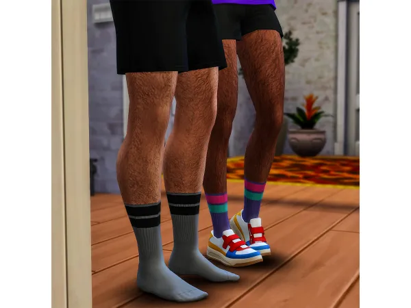 Maxis Match athletic socks by GlamMoose - The Sims 4 Custom Content