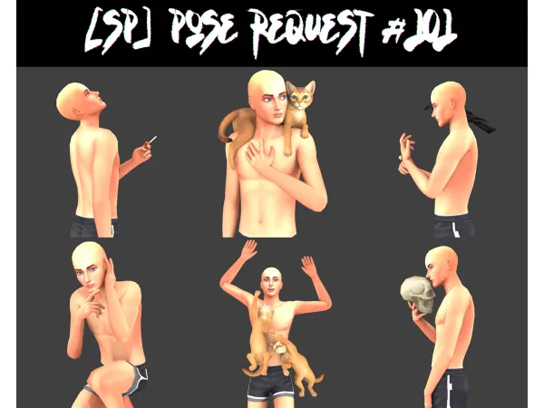 Mix [SP]Pose Request 101 by sciophobis - The Sims 4 Custom Content