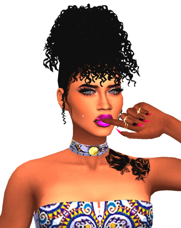 Alpha Bianca Hair for Toddlers and Kids by simsfinds - The Sims 4 Custom Content