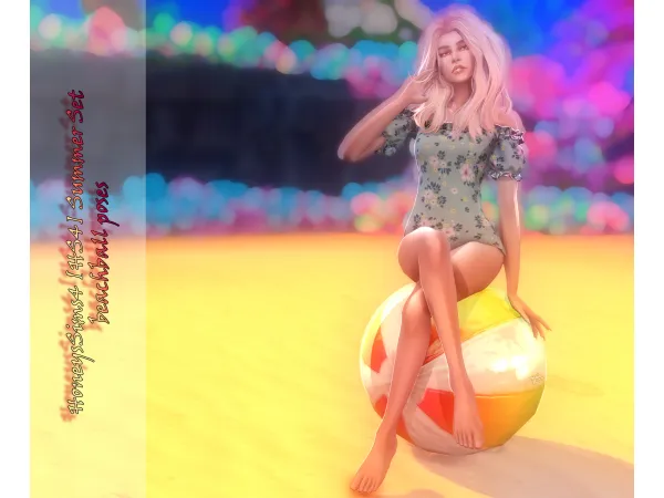 Alpha Summer loving collaboration Mochadonuts x DAISYPIXELS x HoneysSims4 by HoneysSims4 - The Sims 4 Custom Content