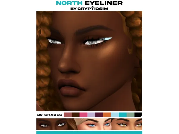 Maxis Match [crypticsim] north eyeliner - The Sims 4 Custom Content