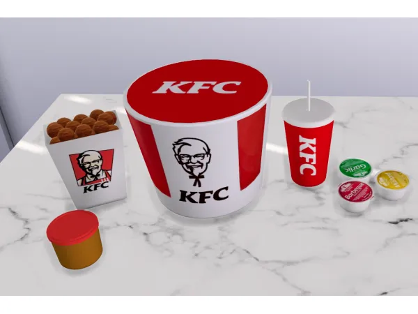 Alpha Fast Food Set by simmerkatex - The Sims 4 custom content