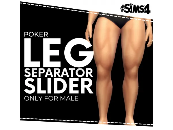 Maxis Match Leg Separator Slider by Poker - The Sims 4 Custom Content
