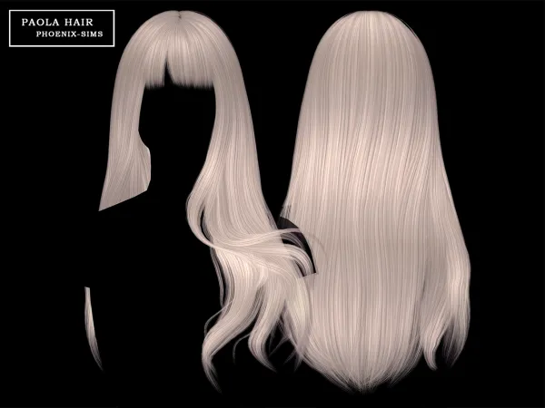 Alpha Paola Hair - The Sims 4 Custom Content