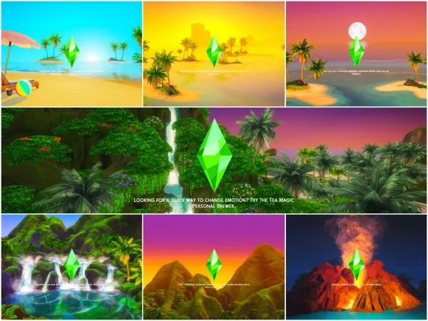 Maxis Match Sulani Loading Screens - The Sims 4 Custom Content