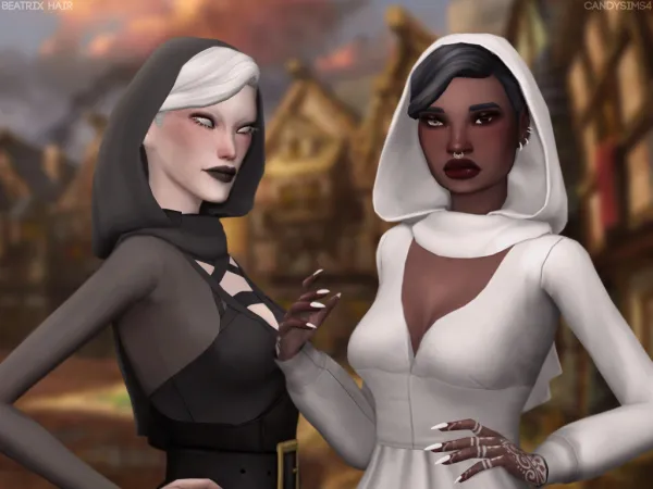 Maxis Match BEATRIX HAIR - The Sims 4 Custom Content