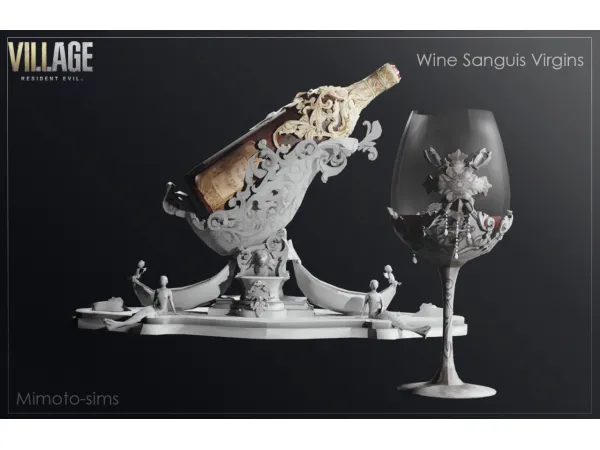 Alpha Resident Evil 8 Village Wine Sanguis Virgins - The Sims 4 Custom Content