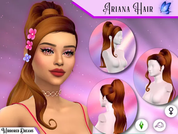 Maxis Match Ariana Grande Hair (Now Free) - The Sims 4 Custom Content
