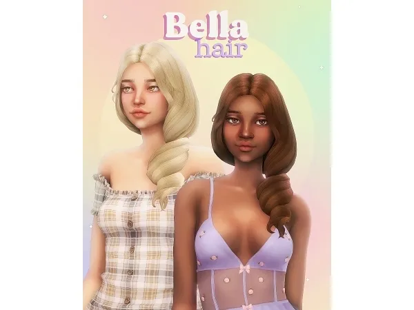 Maxis Match Bella hair - The Sims 4 Custom Content