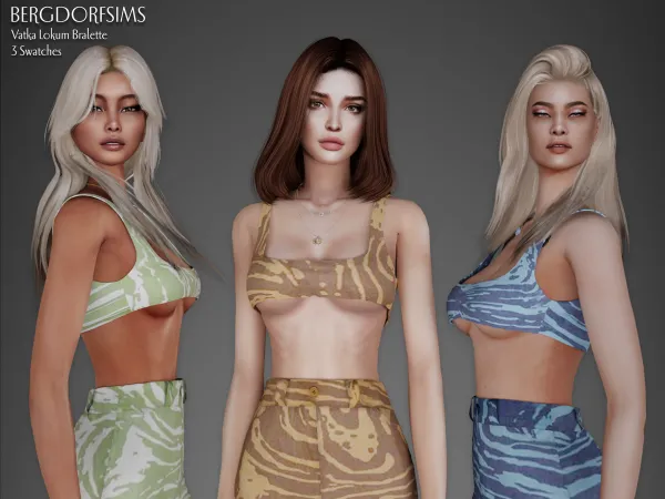 Alpha Vatka Lokum Bralette - The Sims 4 Custom Content