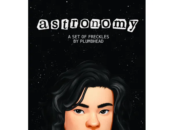Maxis Match ASTRONOMY FRECKLES by PLUMBHEAD - The Sims 4 Custom Content