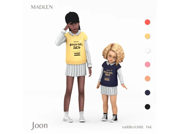 Maxis Match Joon Outfit by Madlen - The Sims 4 Custom Content