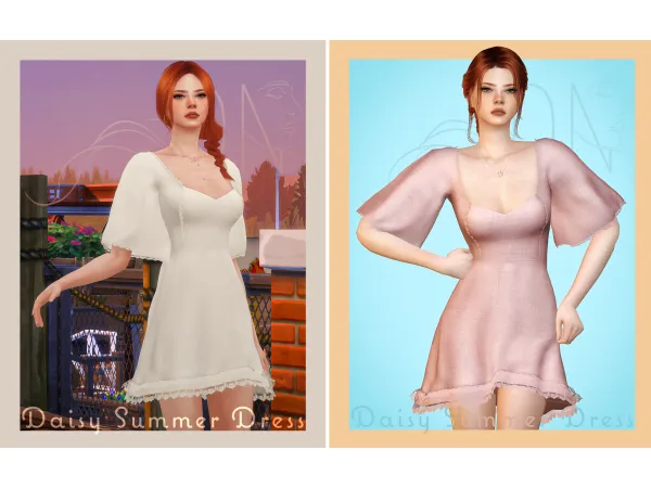 Daisy Summer Dress by DarkNighTt Sims