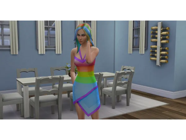 Maxis Match Rainbow Dash's Fall Formal dress by sandersfan22 - The Sims 4 Custom Content