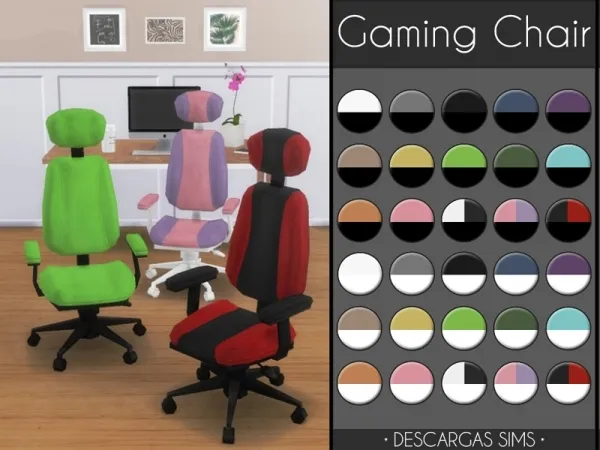Mix Gaming Chair - The Sims 4 Custom Content