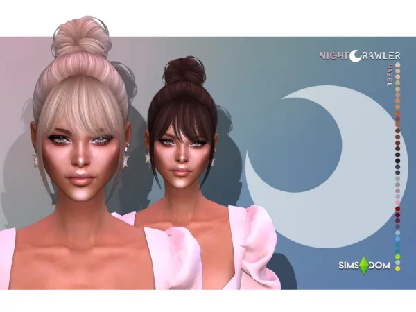 Alpha nightcrawler hazel hair by nightcrawler - The Sims 4 custom content