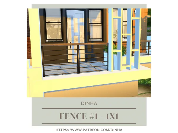 Maxis Match Fences 1 1x1 - The Sims 4 Custom Content