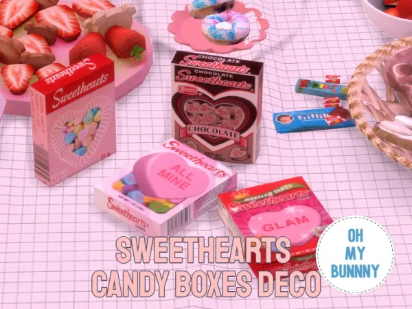 Mix Sweethearts Boxes by ohmybunnny - The Sims 4 Custom Content