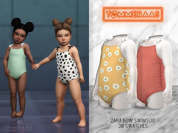 Alpha TØMMERAAS Zara Bow Swimsuit (#18) by tommeraas - The Sims 4 custom content