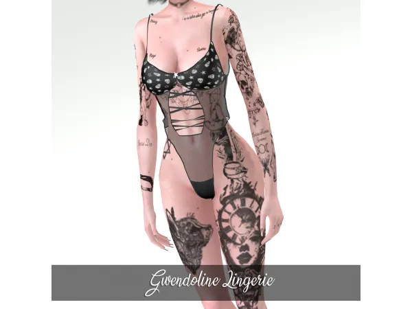 Alpha Gwendoline Lingerie (Patreon Early Acess) - The Sims 4 Custom Content