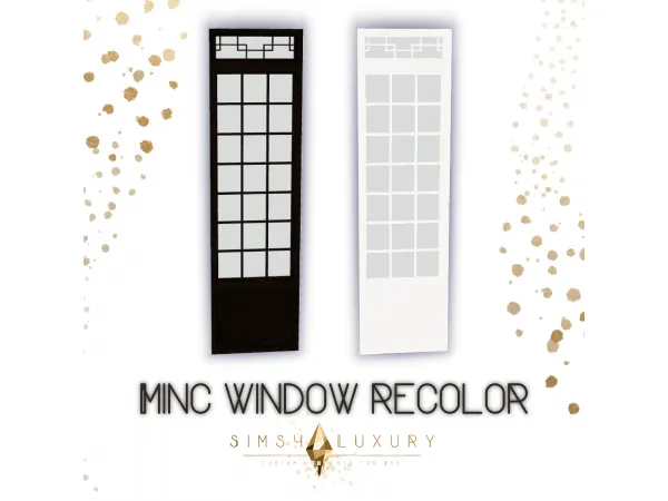 Alpha [ PUBLIC FREE ] Minc window recolor by simsfinds - The Sims 4 Custom Content