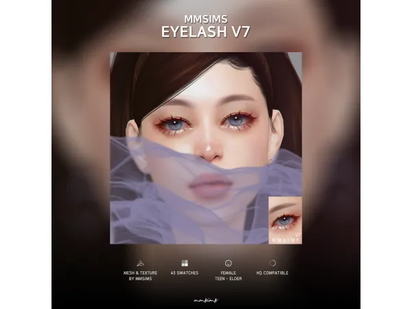 Mix MMSIMS Eyelash v7 by MMSIMS updated - The Sims 4 Custom Content