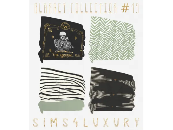 Alpha [ PUBLIC FREE ] Blanket 19 by simsfinds - The Sims 4 Custom Content