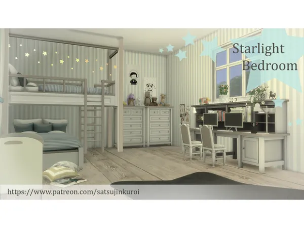 Mix Starlight Bedroom - The Sims 4 Custom Content