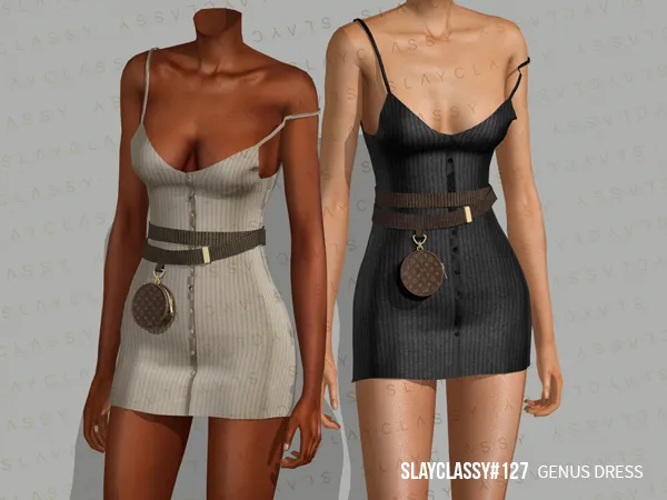 Alpha SC127 genus dress - The Sims 4 Custom Content