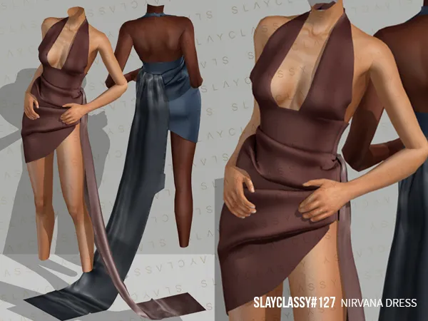 Alpha SC127 NIRVANA SHEER DRESS - The Sims 4 Custom Content