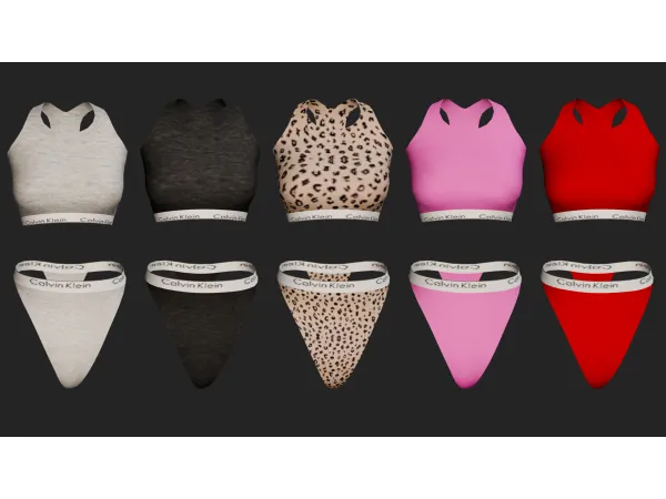 Alpha Calvin Klein Sport Set by simmerkatex - The Sims 4 custom content