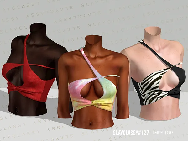 Alpha SC127 IMPY TOP - The Sims 4 Custom Content