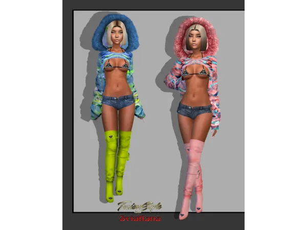Alpha High boots - The Sims 4 Custom Content