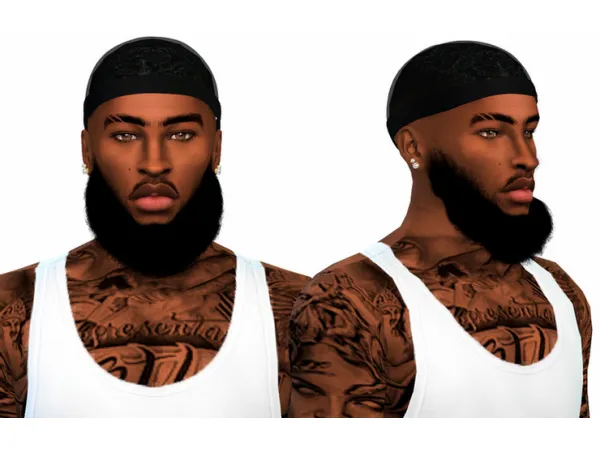 Alpha Ricky Beard - The Sims 4 Custom Content