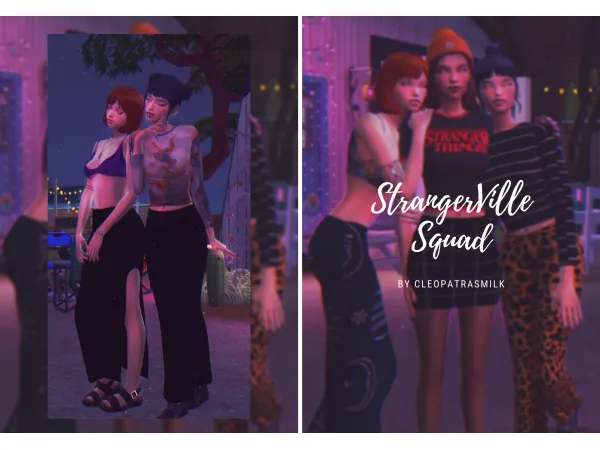 Maxis Match StrangerVille Squad Collection - The Sims 4 Custom Content