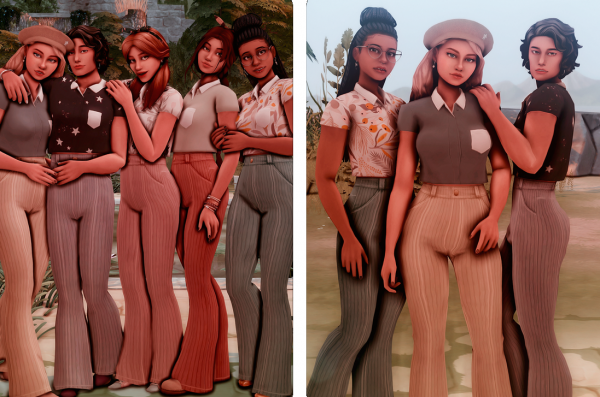 Maxis Match liliaceae set recolor by simsfinds - The Sims 4 Custom Content