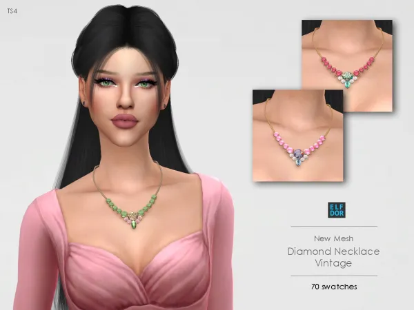 Diamond Necklace Vintage