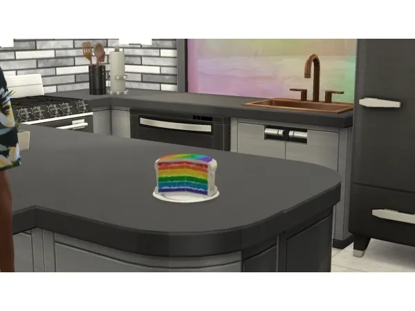 Maxis Match Pride Cake Override - The Sims 4 Custom Content