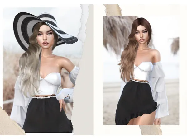 Penelope Hairstyle + hat accessory by LeahLillith
