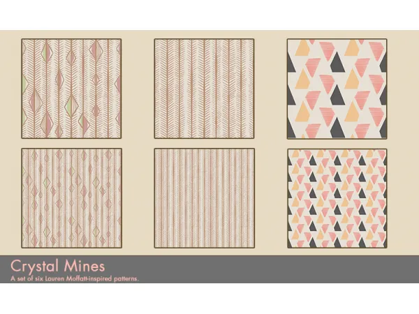 Patterns Crystal Mines - The Sims 3 Custom Content