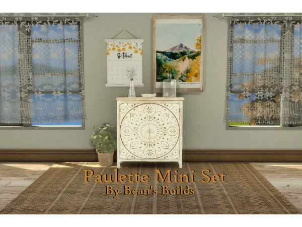 Maxis Match Paulette Mini Set - The Sims 4 Custom Content