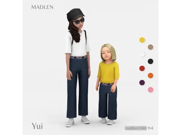 Maxis Match Yui Outfit by Madlen - The Sims 4 Custom Content