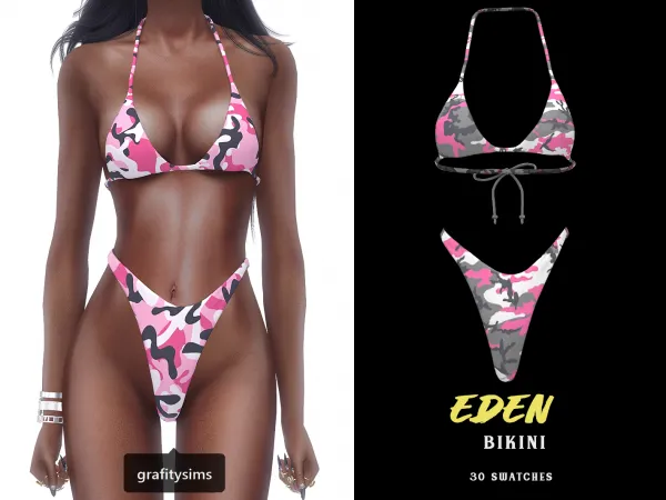 Alpha Eden Bikini - The Sims 4 Custom Content