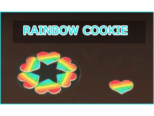 Maxis Match RAINBOW COOKIE by icemunmun - The Sims 4 Custom Content