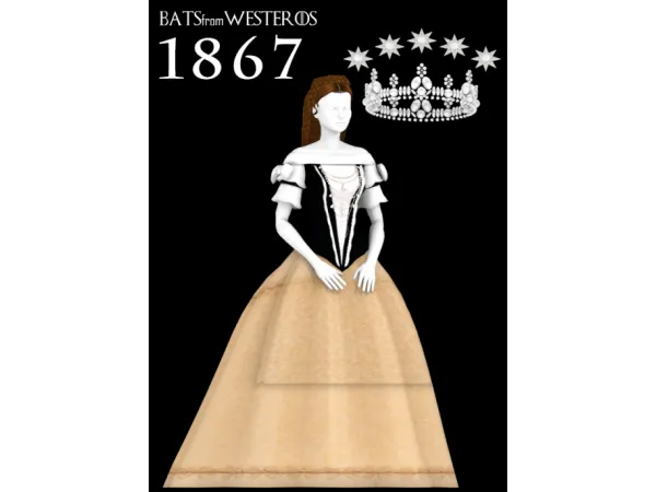 Maxis Match 1867 Őfelsége a királyné EmpressQueen Elisabeth - The Sims 4 Custom Content