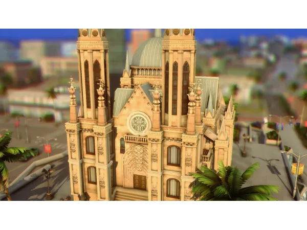 Maxis Match Cathedral da Se NO by plumbobkingdom - The Sims 4 Custom Content