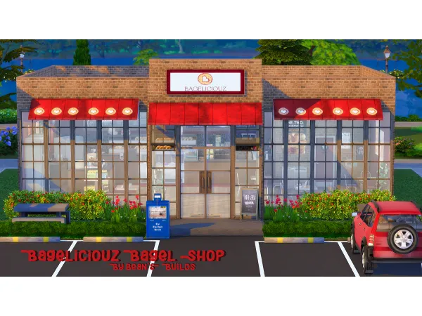 Maxis Match Bageliciouz Bagel Shop - The Sims 4 Custom Content